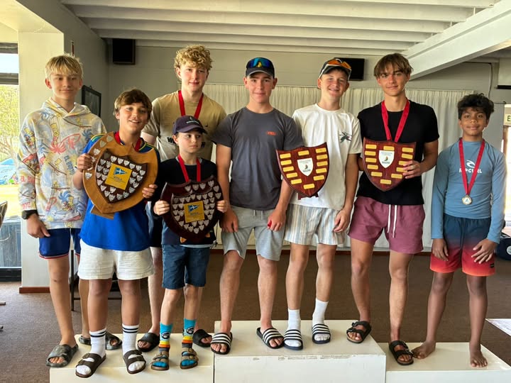 SACS sailors with their awards after the 2025 Western Cape Inter-Schools Regatta at Zeekoevlei