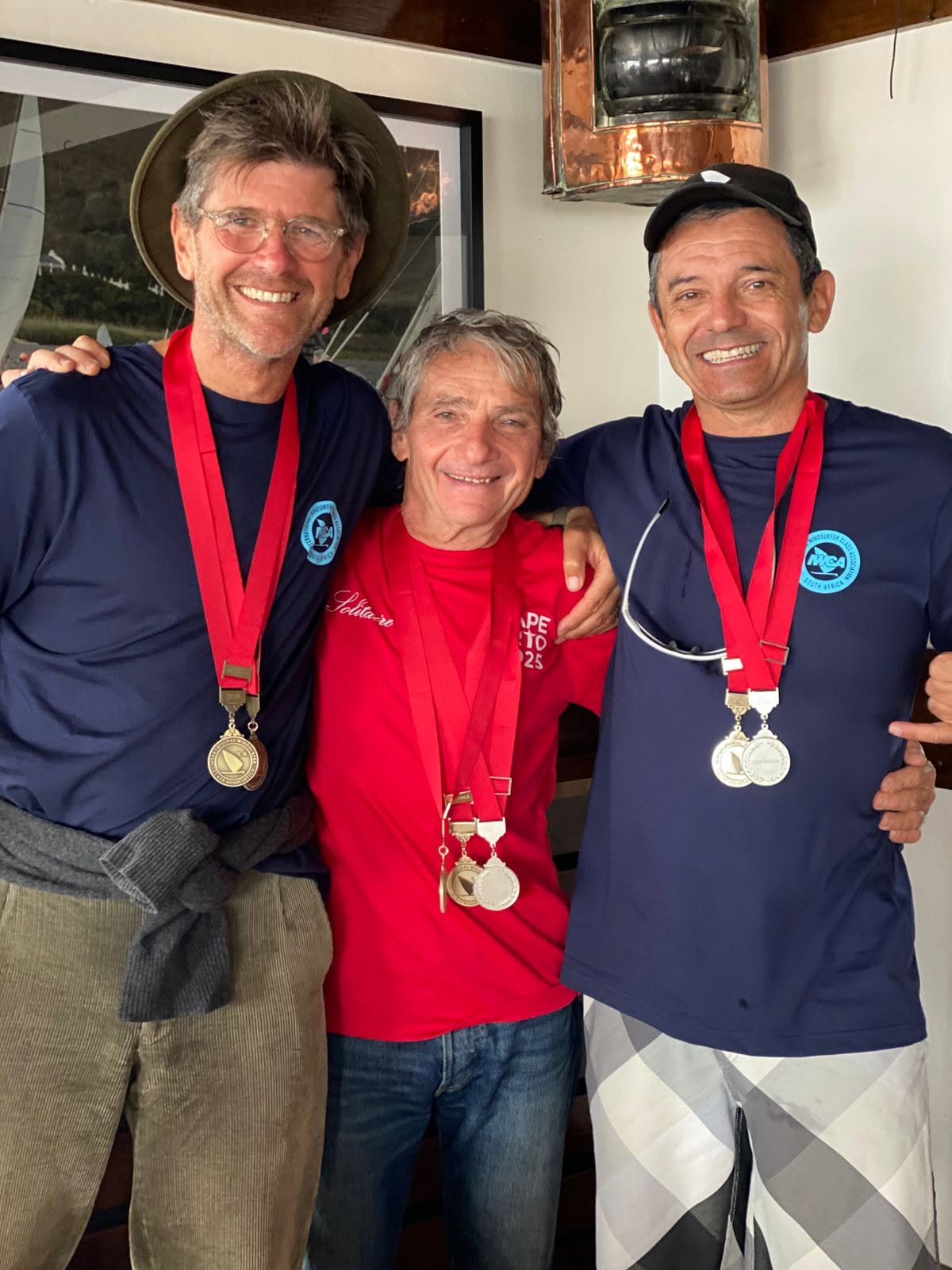 Medallists at the 2026 Windsurfer LT Nationals prizegiving