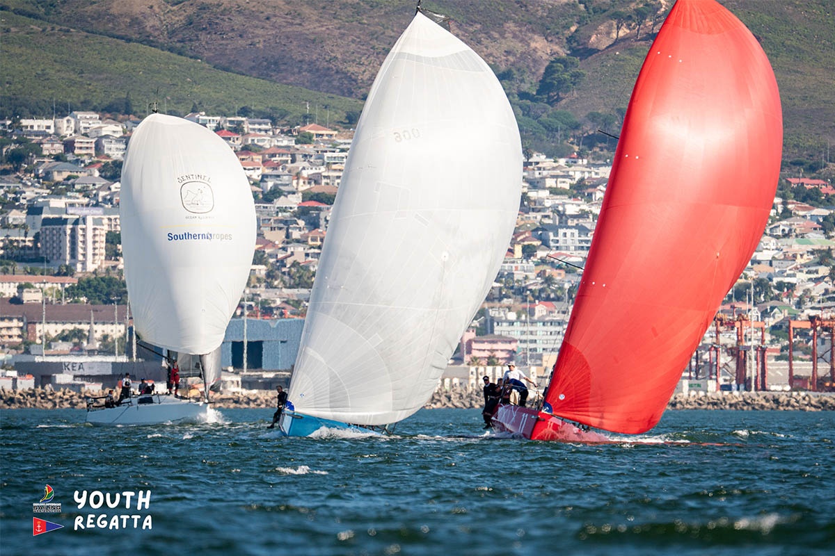 Spinnaker racing at the Western Cape Youth Regatta, 11–12 April 2026