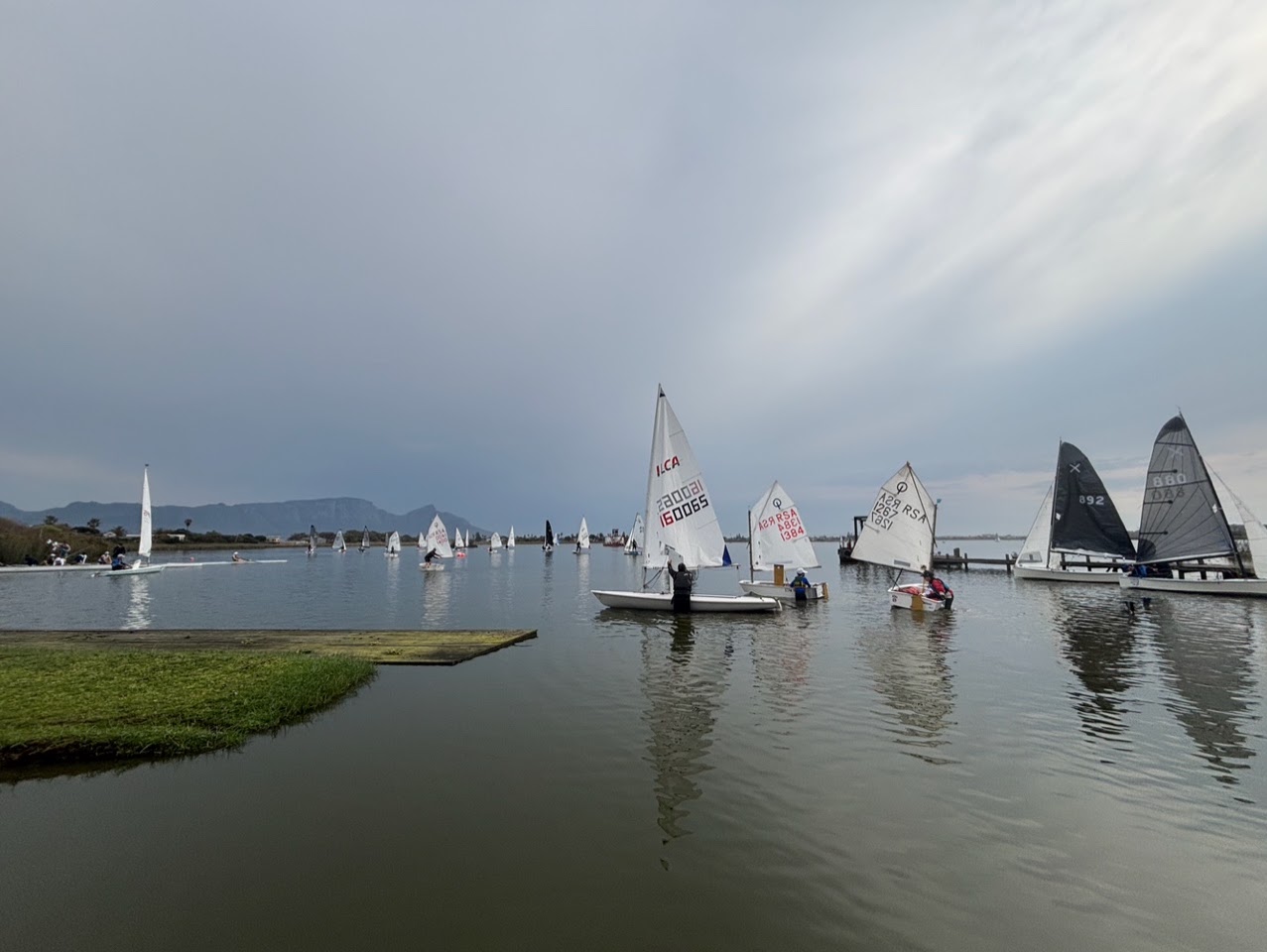 Fleets on the water at Zeekoe Vlei Yacht Club